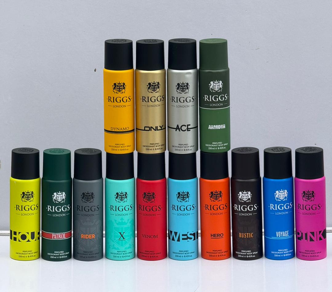 Riggs London Body Spray Collection 250ml