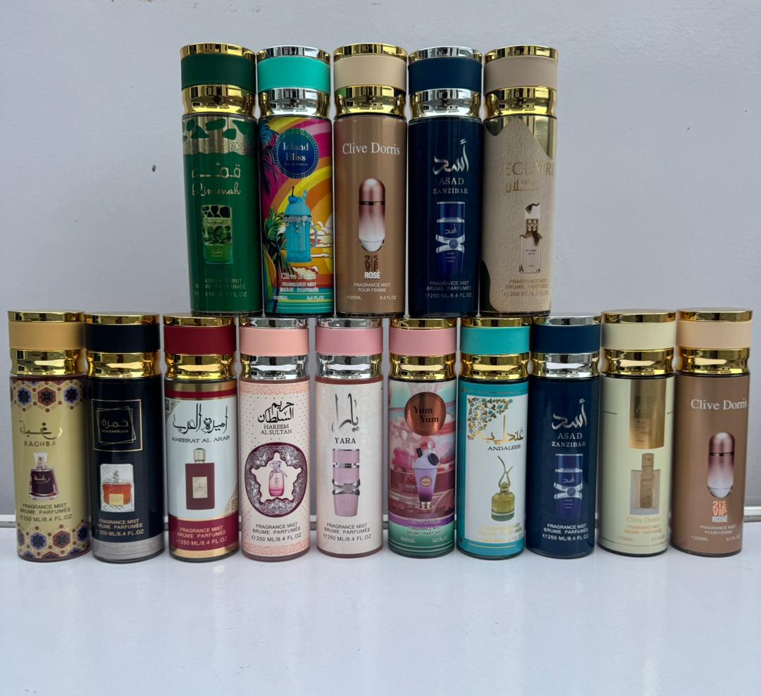 Clive Dorris Body Mist Collection 250ml