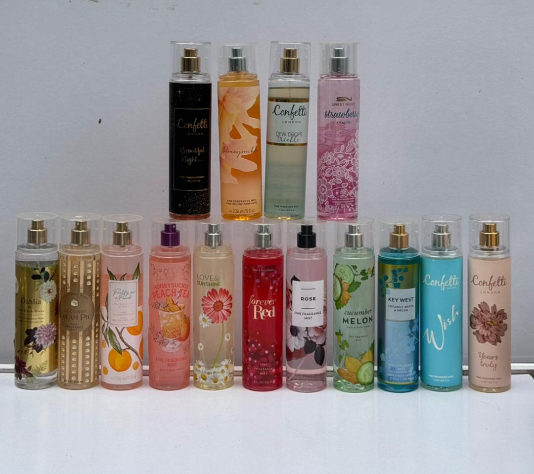 Confetti London Body Mist Collection 236ml