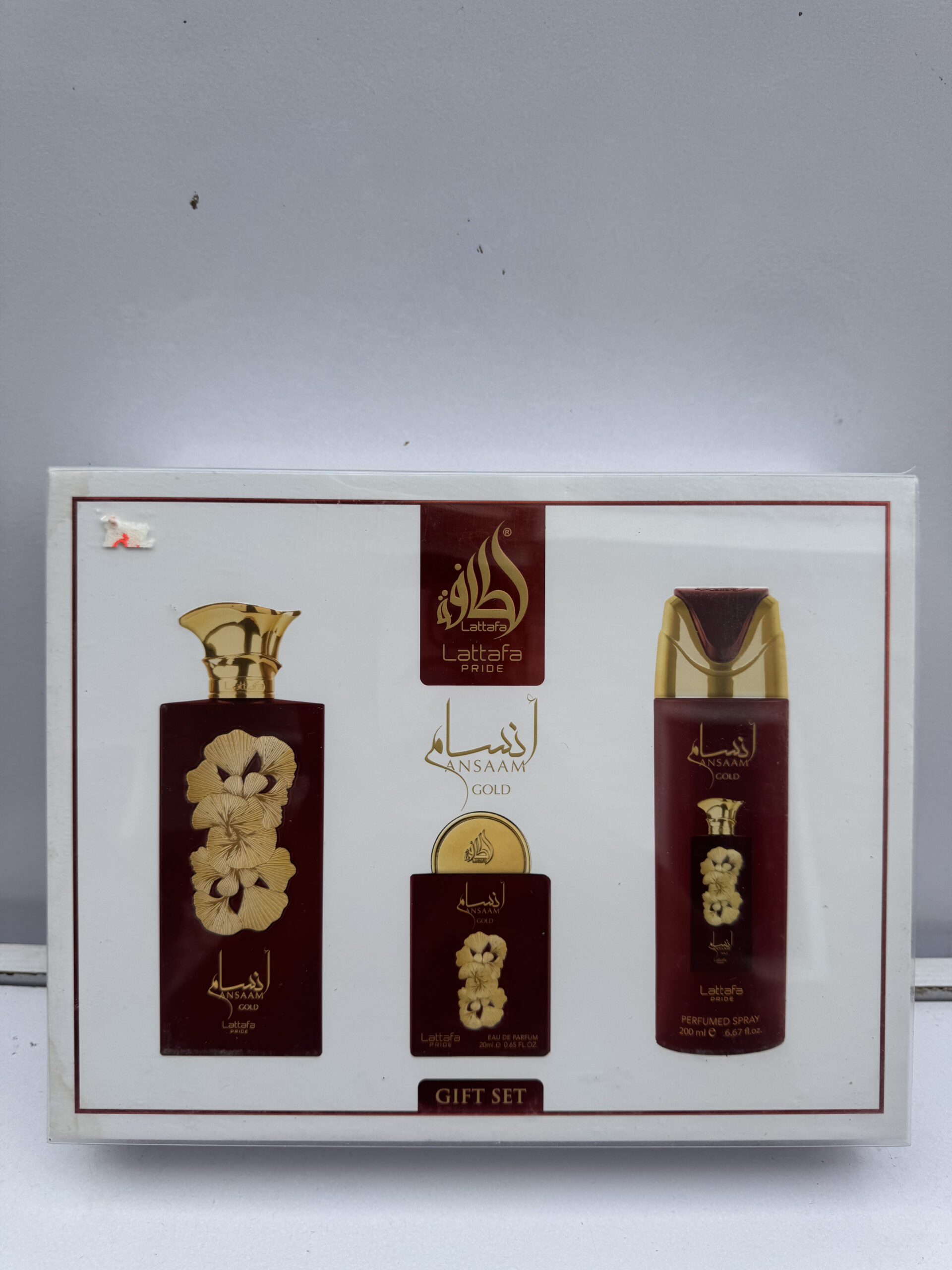 Lattafa Pride "Ansaam Gold" 3-Piece Luxury Gift Set