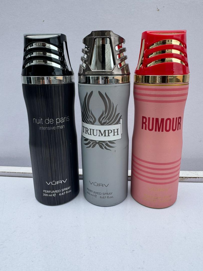 Nuit De Paris Body Spray Collection 200ml