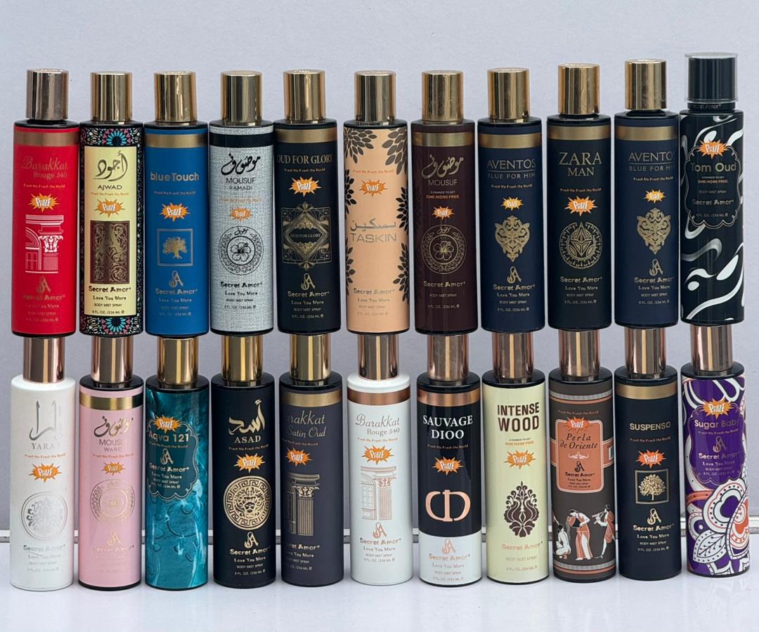 Secret Amor Body Mist Collection 250ml