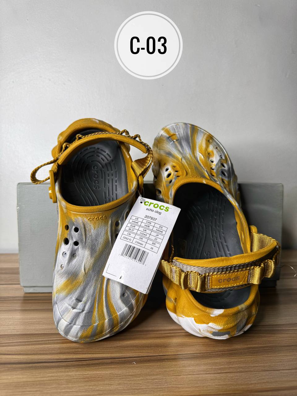 Designed Yellow Crocs C-03