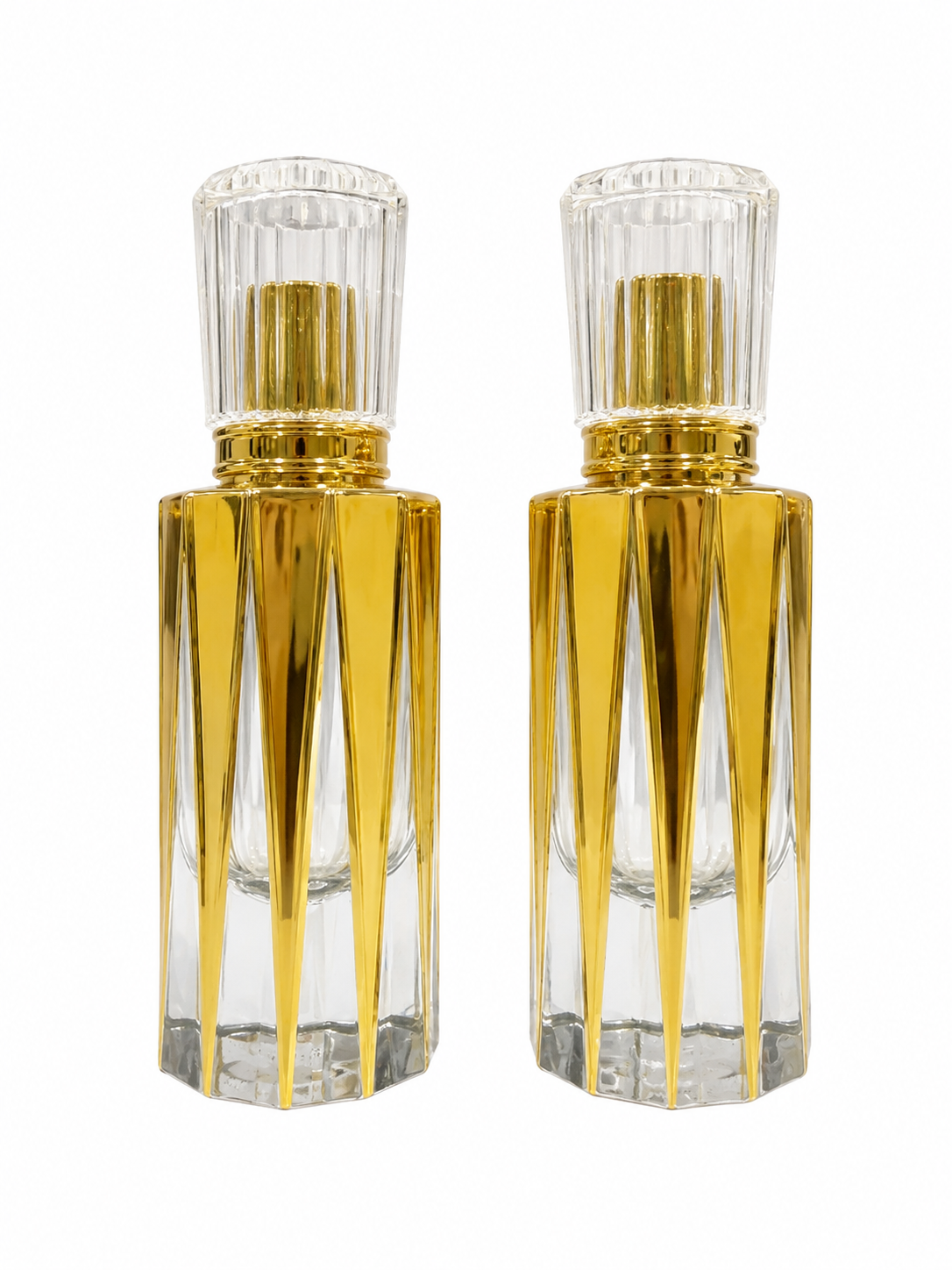 Gold Cylinder Perfume Bottle