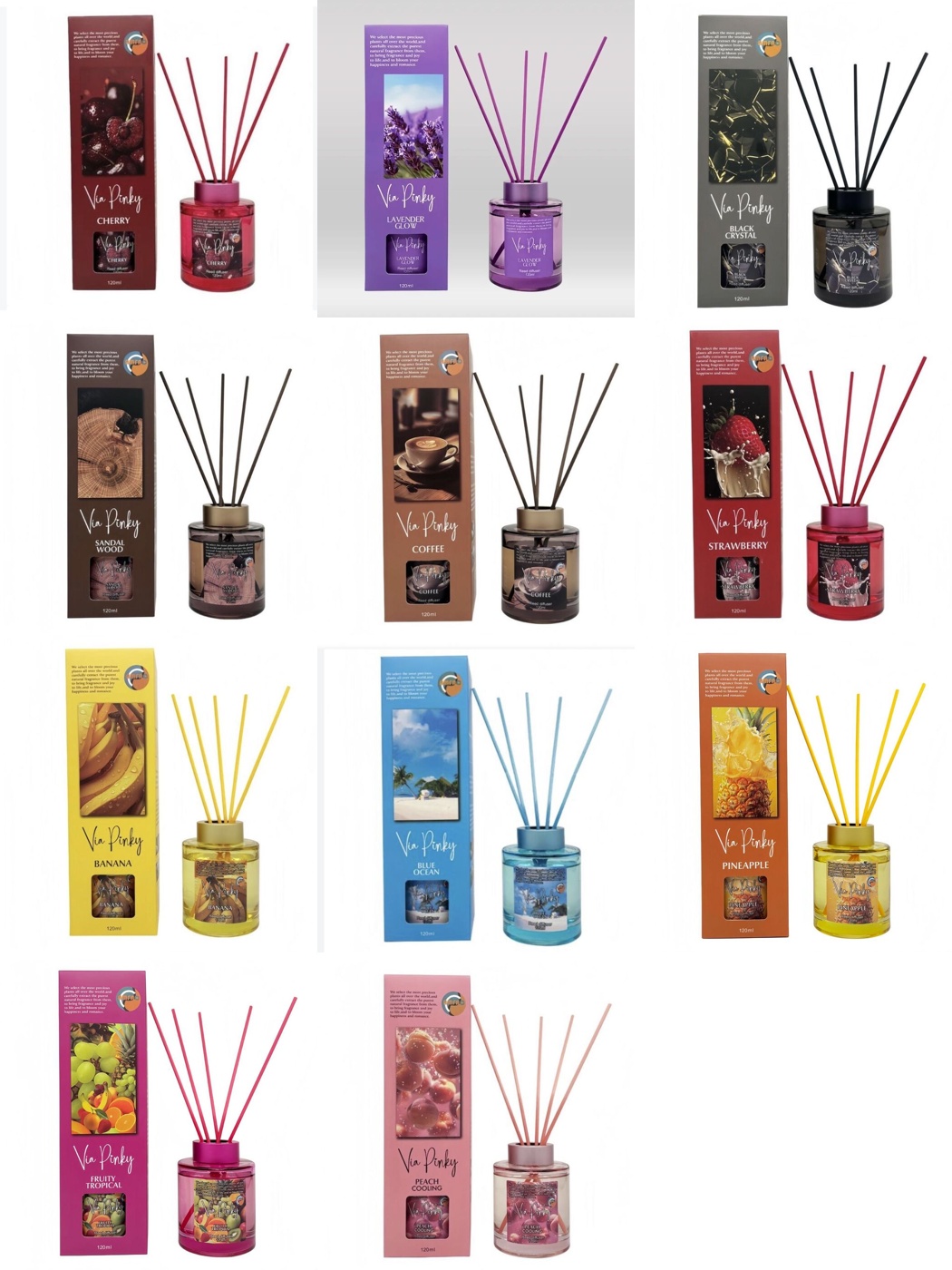 Via Pinky Reed Diffuser 120ml