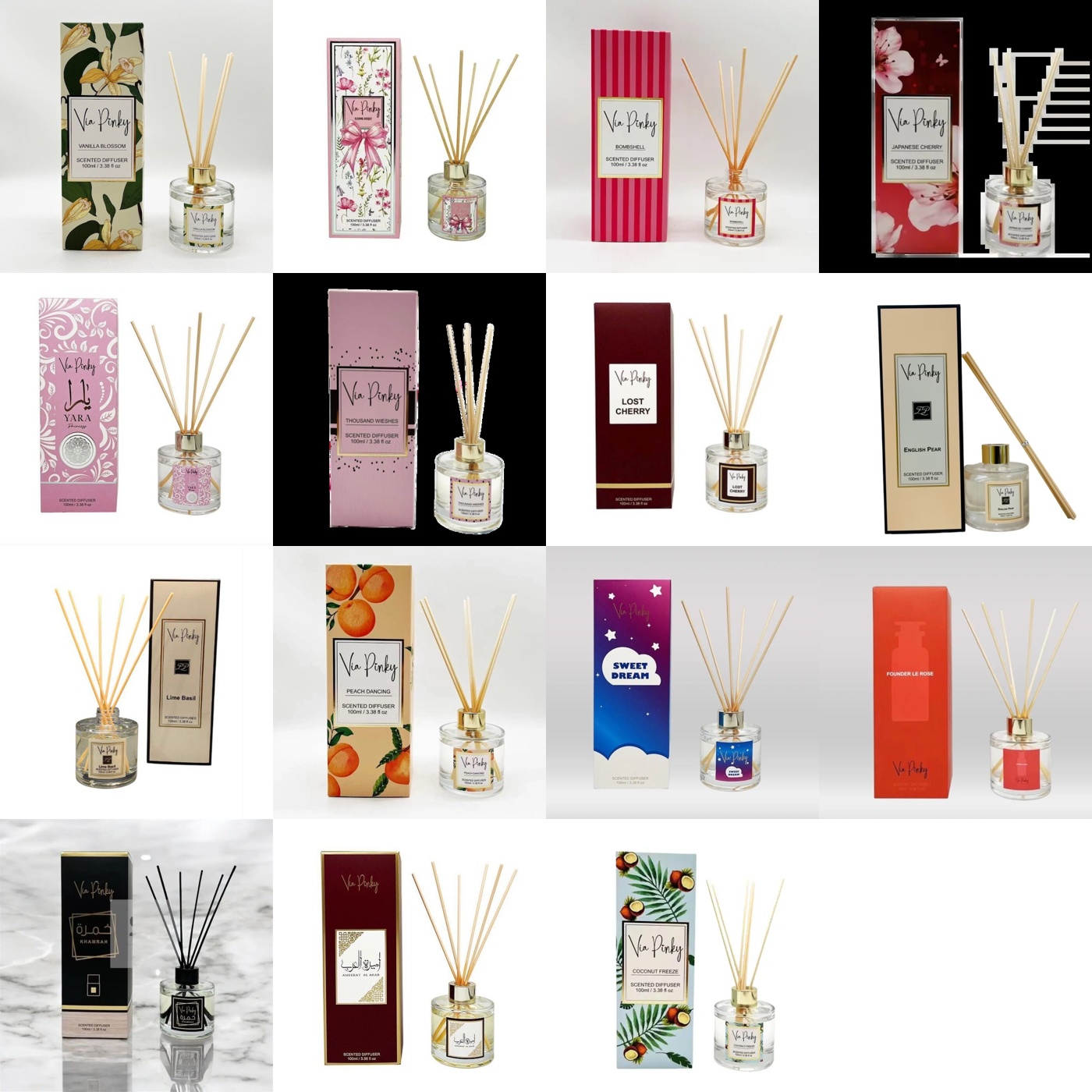 Via Pinky Reed Diffuser 100ml