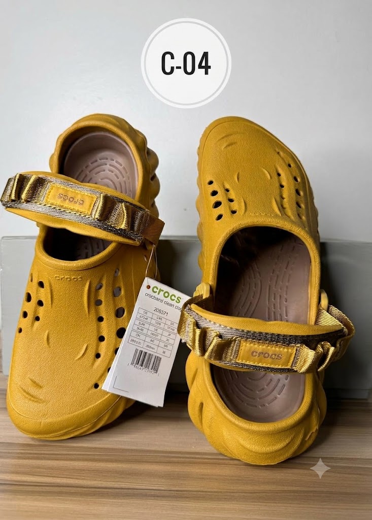 Plain Yellow Crocs C-04