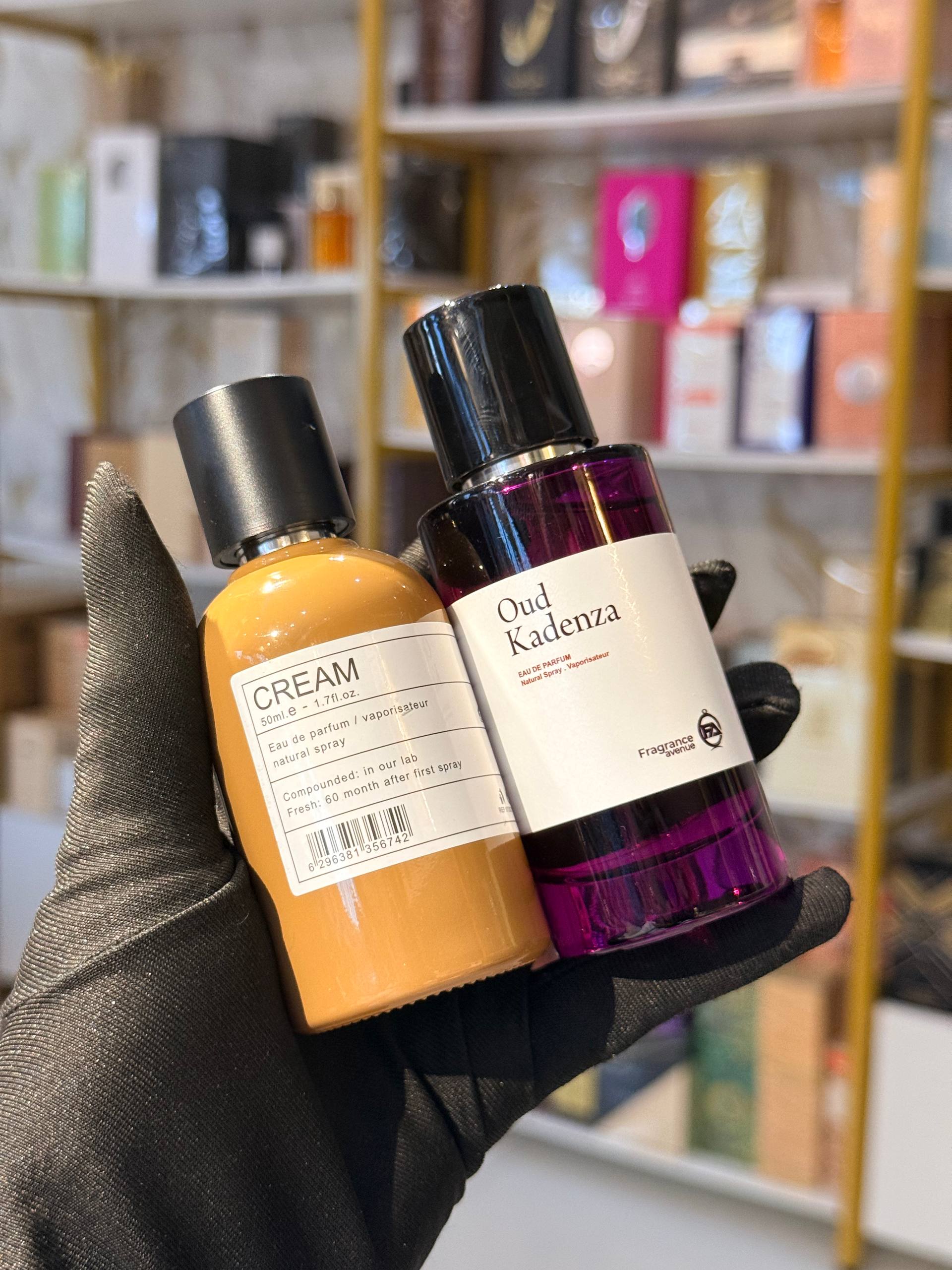 Cream x Oud Kadenza Perfume Combo