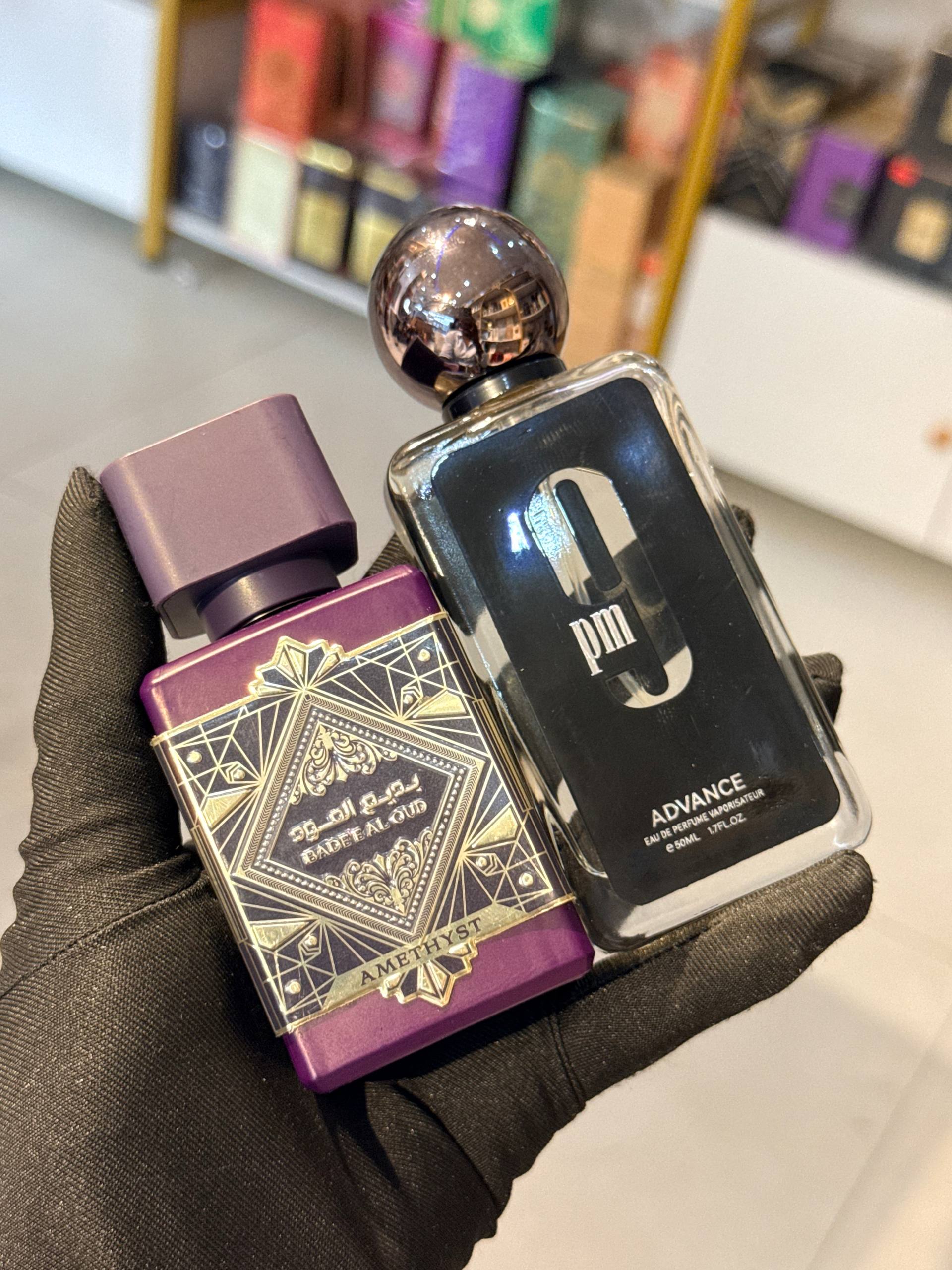 Bade Al Oud Amethyst x 9PM Black Advance Perfume Combo