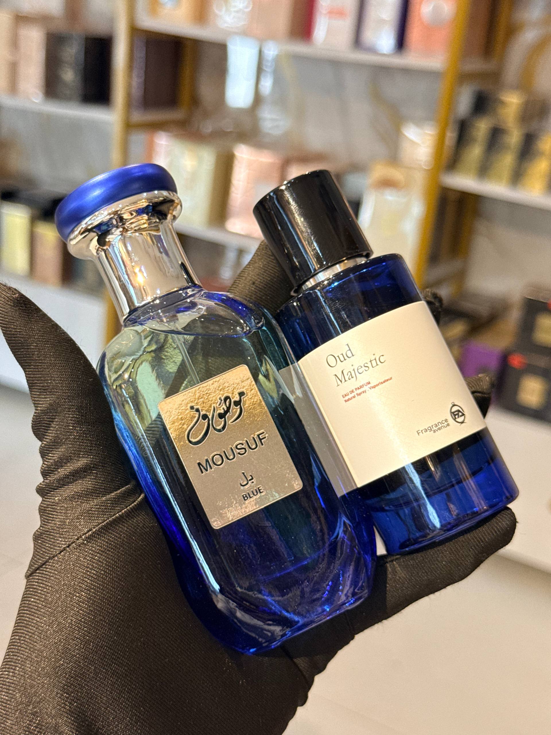 Mousuf Blue x Oud Majestic Perfume Combo
