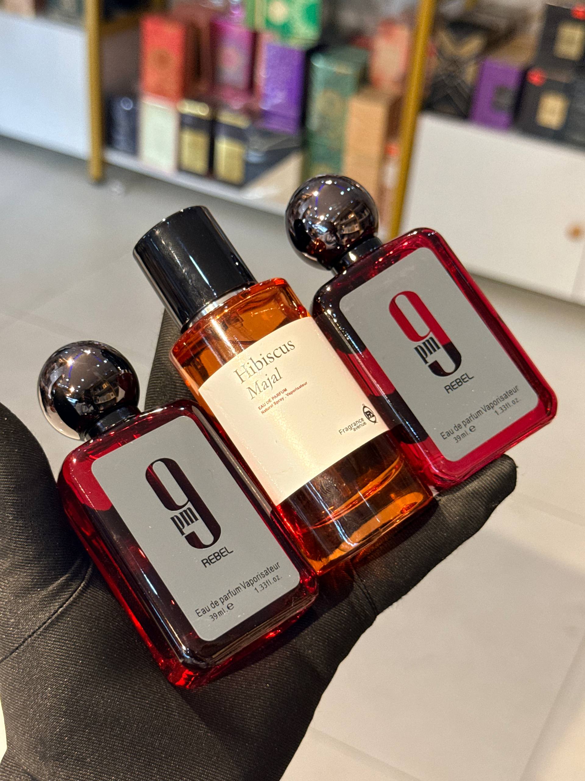 9PM Rebel x Hibiscus x 9PM Rebel Perfume Combo