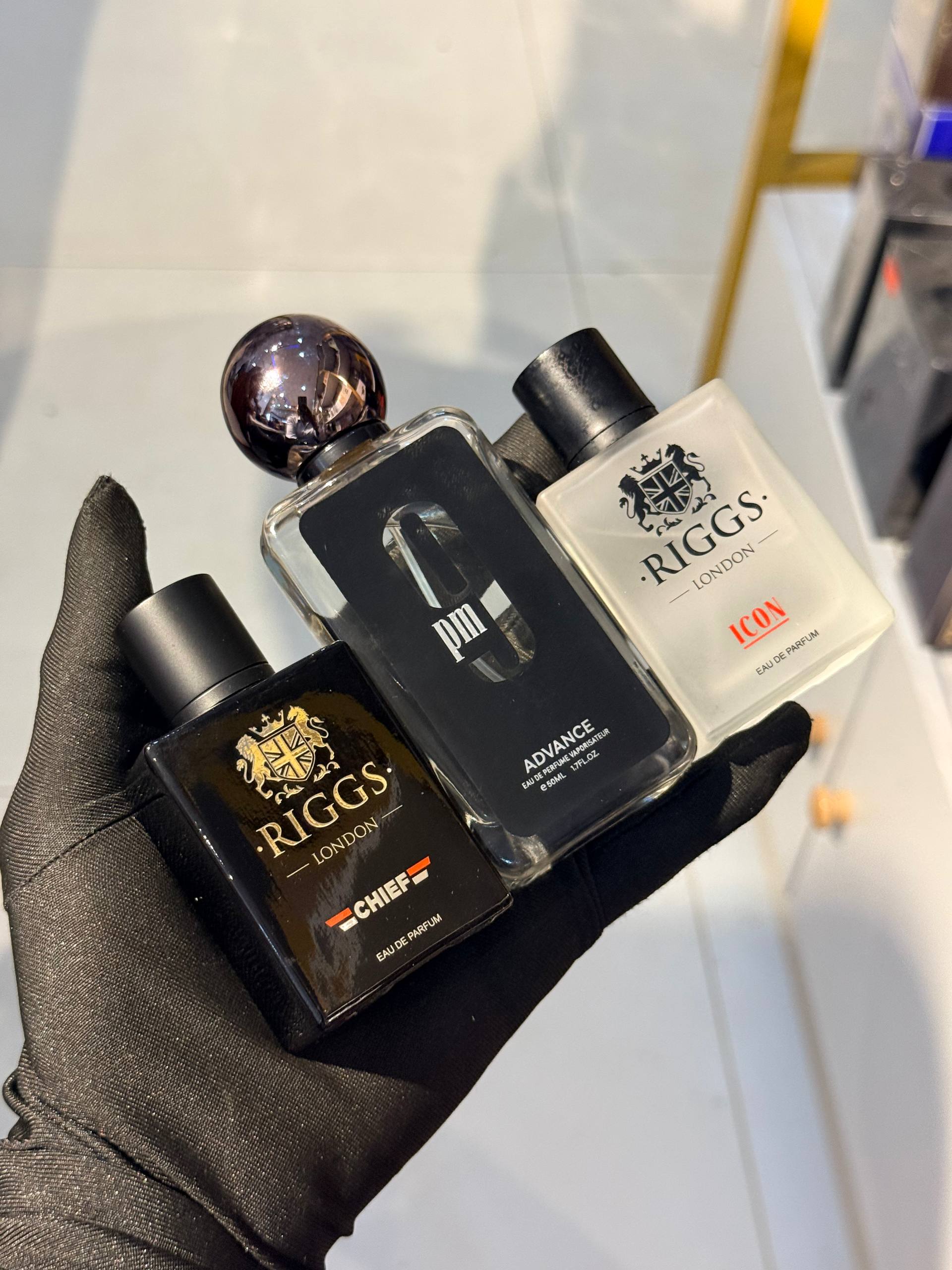 9PM Advance x Riggs Icon x Riggs Chief Perfume Combo